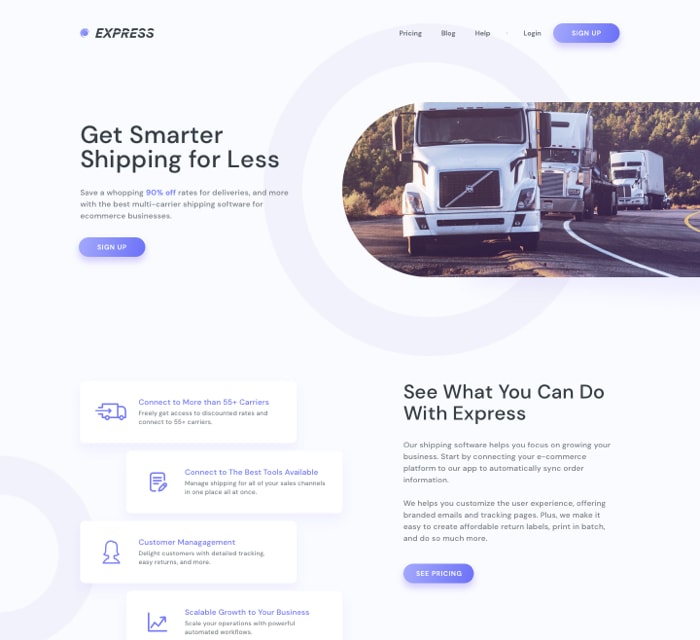 Landing page